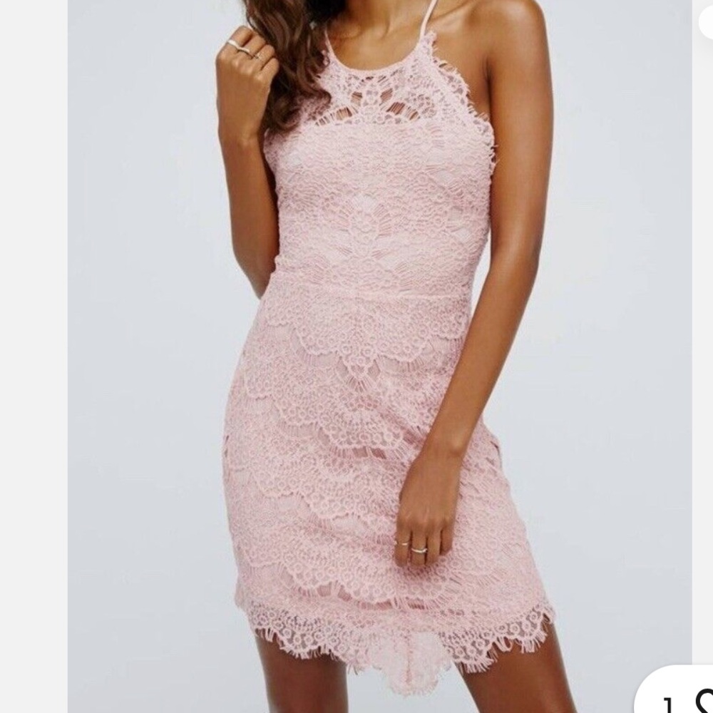Women’s Pink Lace Free People dress - medium